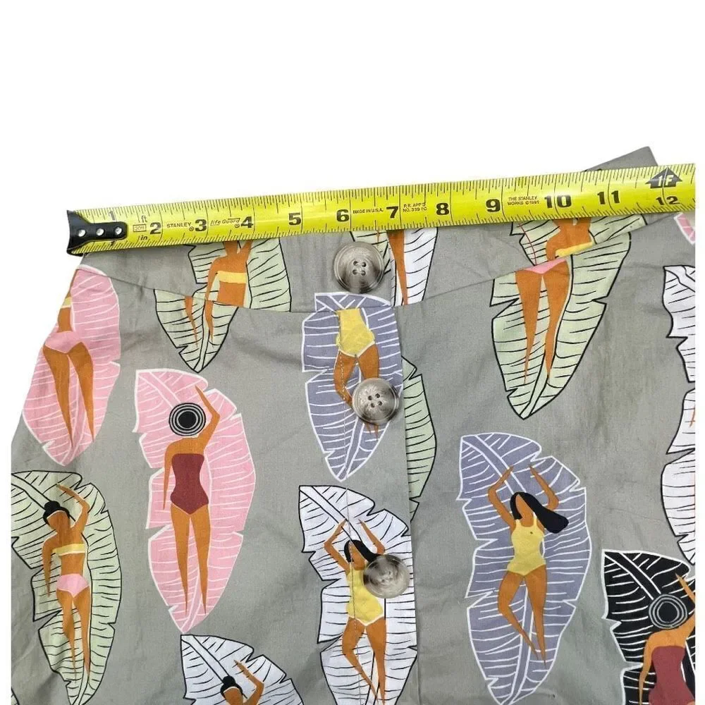 ANTHROPOLOGY Sunbather Midi Skirt Women’s 0 NWT MSRP $128 Greyish green.